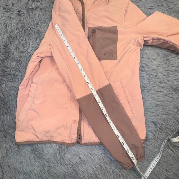 The North Face Womens Small Rose Pink Snap-Front Mountain Sweatshirt Jacket Coat - Picture 7 of 12